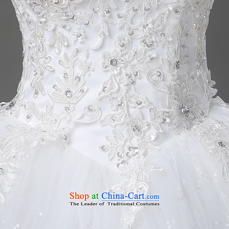 The word wedding shoulder the spring and summer load new 2015 Korean marriages lace larger straps to align the Diamond Dress Photography wedding white S, pure love bamboo yarn , , , shopping on the Internet