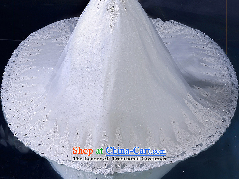 The Holy her wedding dress 2015 new summer continental palace water drilling and chest women white long tail wedding dress White XL Photo, prices, brand platters! The elections are supplied in the national character of distribution, so action, buy now enjoy more preferential! As soon as possible.