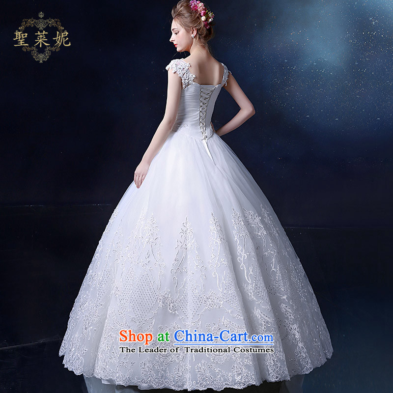 The Holy her wedding dress 2015 new 2 to align the shoulder drill water white continental Princess Ms. skirt larger marriage wedding dresses White M holy her sheng lai ni) ( , , , shopping on the Internet