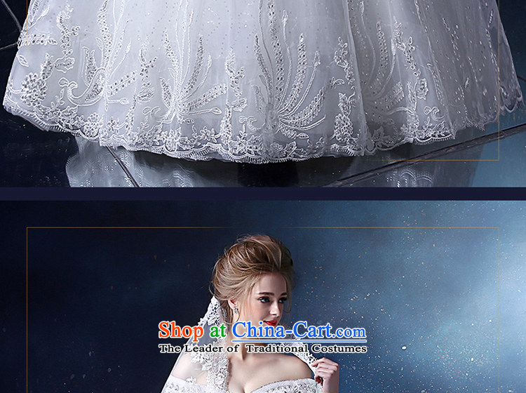 The Holy her wedding dress 2015 new large white water to drill one field in your shoulders, married to Korean sweet wedding dresses white L picture, prices, brand platters! The elections are supplied in the national character of distribution, so action, buy now enjoy more preferential! As soon as possible.