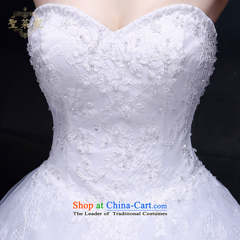 The Holy her wedding dress 2015 new large flower bon bon skirt, married to larger continental style wedding dresses bride white S, holy her sheng lai ni) ( , , , shopping on the Internet