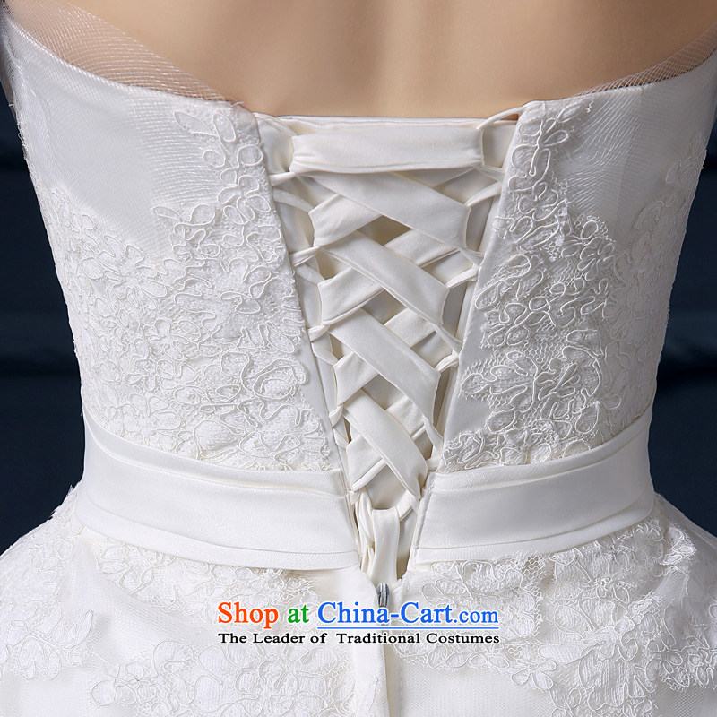 The leading edge of the Formosa lily wedding dresses new 2015 autumn and winter and chest wedding Korean lace straps to align the wedding marriages video thin princess bon bon skirt Fashion tail XXL, white yarn edge Lily , , , shopping on the Internet