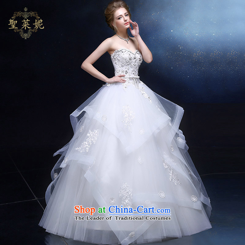 The Holy her wedding dress 2015 new larger European-style boutique and wrinkle Ms. petticoats white customization marriage wedding dresses White M holy her sheng lai ni) ( , , , shopping on the Internet