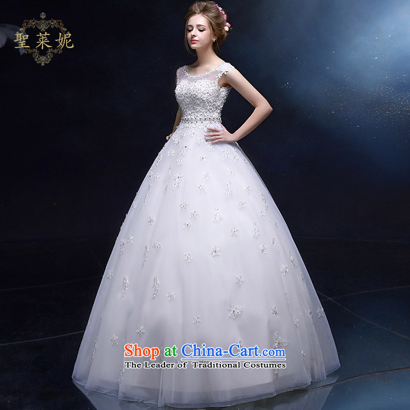 The Holy her wedding dress 2015 new continental style shoulders a skirt lace white marriage Ms. flowers wedding dress white S, holy her sheng lai ni) ( , , , shopping on the Internet