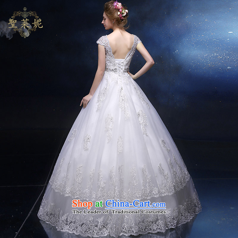 The Holy her wedding dress 2015 new A-skirt elegant shoulders, married to large wedding dresses continental minimalist white thin M sanctuary video her lai ni) sheng , , , shopping on the Internet