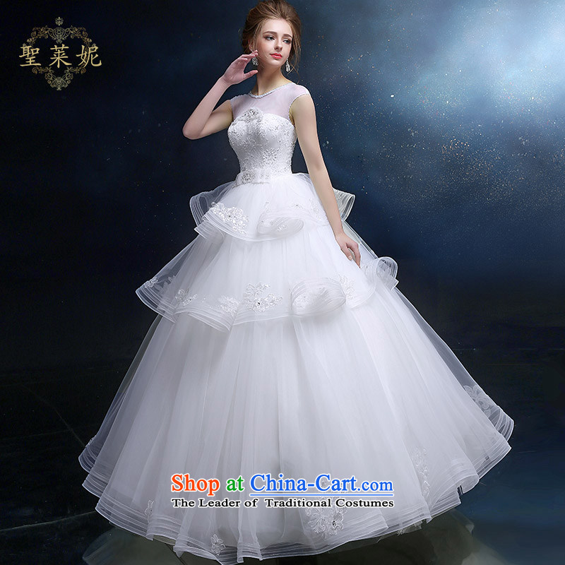 The Holy her wedding dresses summer to align the bride wedding new OSCE root yarn-shoulder bags with large white of chest straps princess wedding dress White M holy her sheng lai ni) ( , , , shopping on the Internet