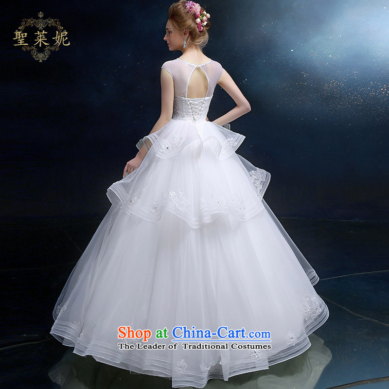 The Holy her wedding dresses summer to align the bride wedding new OSCE root yarn-shoulder bags with large white of chest straps princess wedding dress White M holy her sheng lai ni) ( , , , shopping on the Internet