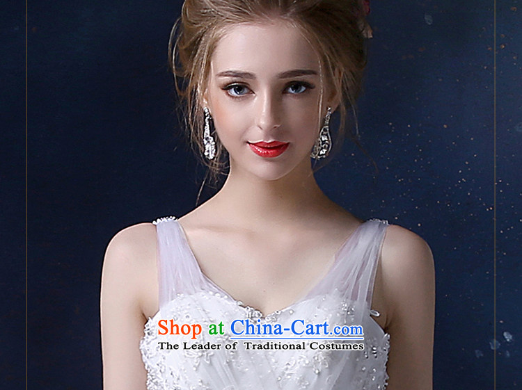 The Holy her wedding dress 2015 new large shoulders Top Loin of Ms. thin Korean graphics marriage wedding dresses white L picture, prices, brand platters! The elections are supplied in the national character of distribution, so action, buy now enjoy more preferential! As soon as possible.