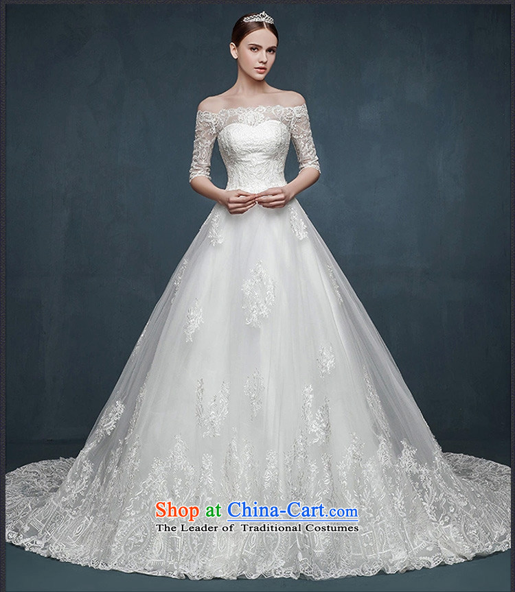 Ferrara 2015 new wedding dresses long-sleeved slotted shoulder lace temperament long tail marriages bon bon skirt hunsha winter 1m tail S(1 feet 9) Picture, prices, brand platters! The elections are supplied in the national character of distribution, so action, buy now enjoy more preferential! As soon as possible.