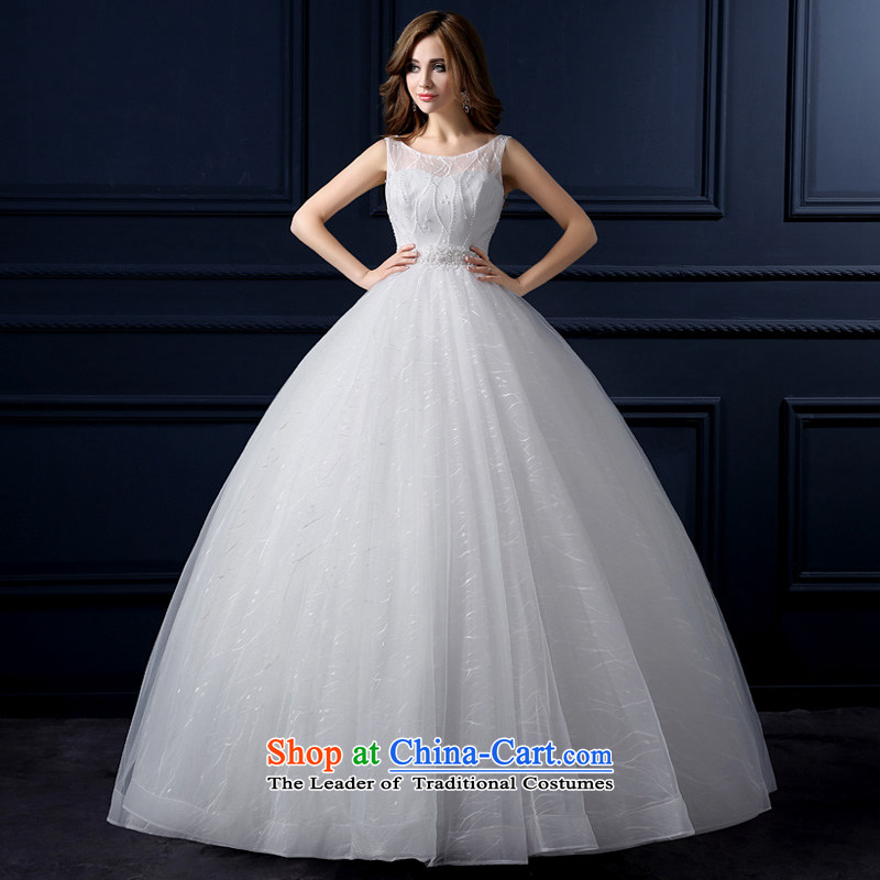 The leading edge of the Formosa lily new 2015 wedding dresses lace video word thin shoulders wedding tail Korean shoulders to align the wedding video thin slotted shoulder larger bride bon bon skirt White XL, yarn edge Lily , , , shopping on the Internet