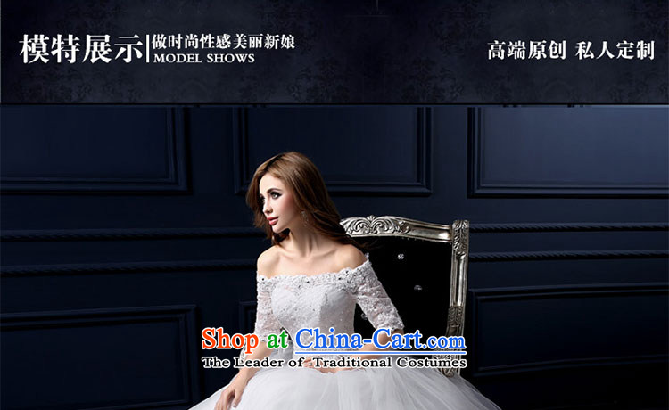 The leading edge of the Formosa lily wedding dresses 2015 new autumn and winter field shoulder lace wedding code graphics thin marriages of Korean sweet words to his chest bon bon skirt wedding pictures, price XL white, brand platters! The elections are supplied in the national character of distribution, so action, buy now enjoy more preferential! As soon as possible.