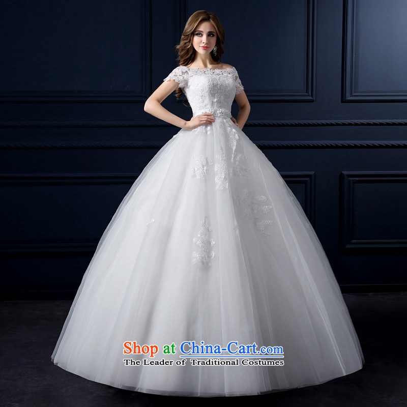 The leading edge of the Formosa lily wedding dresses 2015 new autumn and winter Korean lace shoulders the word wedding shoulder Sau San wedding code with Mary Magdalene chest to wedding bride wedding White XL, yarn edge Lily , , , shopping on the Internet