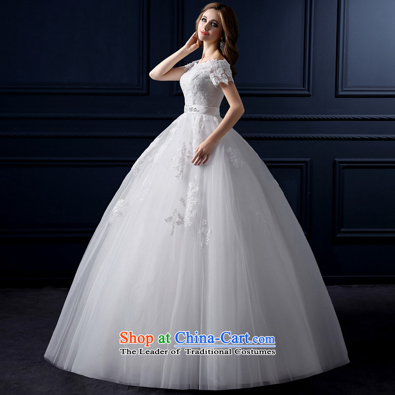 The leading edge of the Formosa lily wedding dresses 2015 new autumn and winter Korean lace shoulders the word wedding shoulder Sau San wedding code with Mary Magdalene chest to wedding bride wedding White XL, yarn edge Lily , , , shopping on the Internet