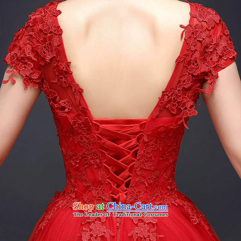 Each Connie wedding new 2015 Summer lace package shoulder bride red bows dress package shoulder marriage video thin minimalist wedding wedding, tailored does not allow for seven days, every JIAONI stephanie () , , , shopping on the Internet