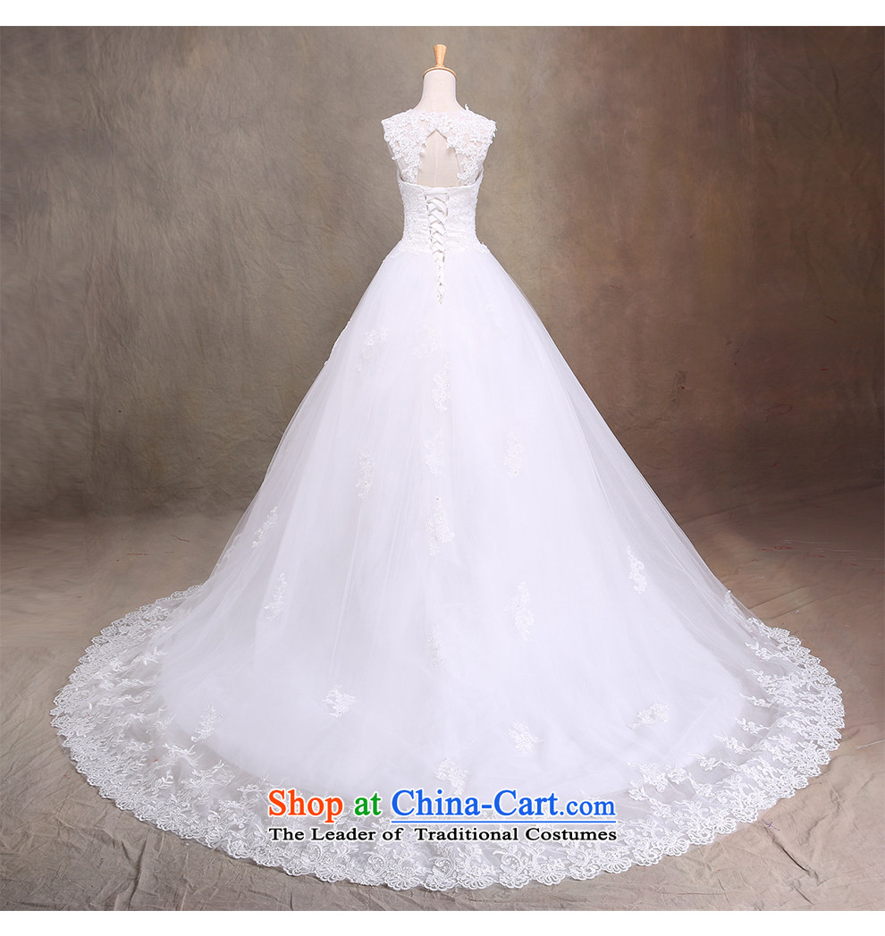 The beautiful new bride yarn 2015 anointed chest tail wedding stylish and elegant wedding video thin straps Sau San Wedding Hand-stitched Removable shoulder strap white M picture, prices, brand platters! The elections are supplied in the national character of distribution, so action, buy now enjoy more preferential! As soon as possible.