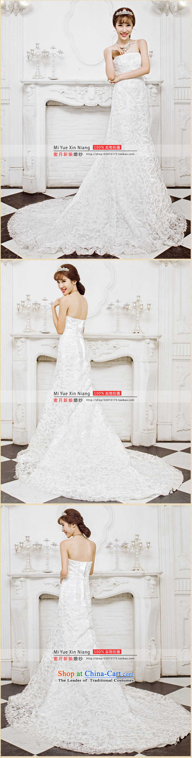 Honeymoon bride 2015 new products wedding dresses Korean wedding dreams of Sau San crowsfoot lace trailing white wedding pictures, prices, XL brand platters! The elections are supplied in the national character of distribution, so action, buy now enjoy more preferential! As soon as possible.
