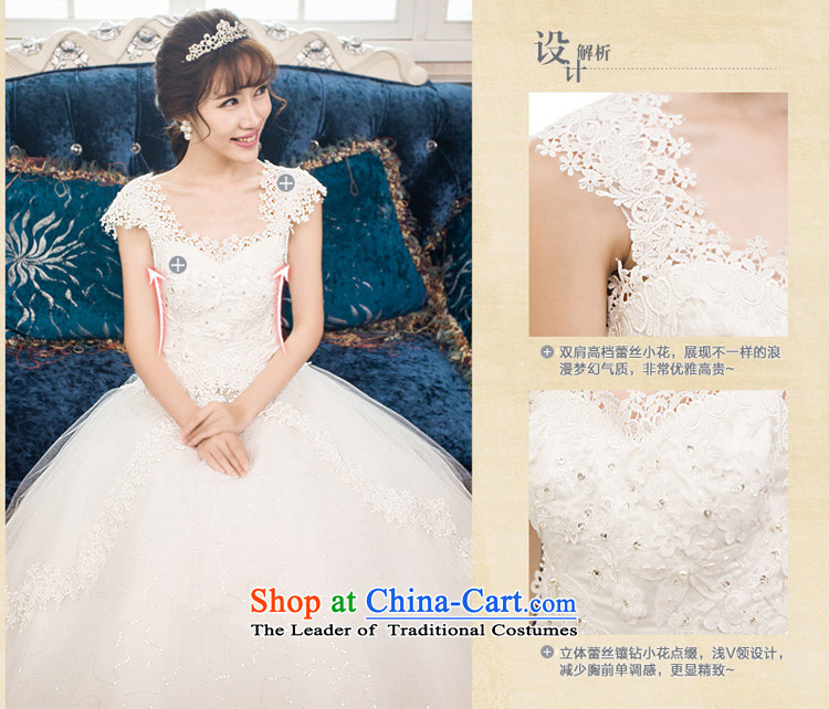 Honeymoon bride 2015 new wedding dresses Korean shoulders princess wedding dreams to align the lace, Wedding White M pictures, prices, brand platters! The elections are supplied in the national character of distribution, so action, buy now enjoy more preferential! As soon as possible.