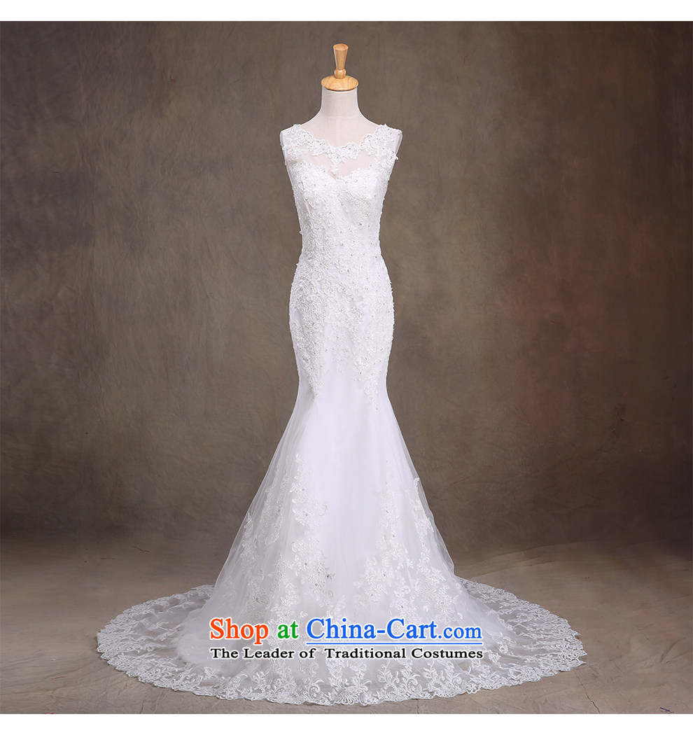The beauty of the new 2015 foutune crowsfoot lace strap small trailing wedding minimalist marriages Sau San video thin wedding dresses strap back round-neck collar White M picture, prices, brand platters! The elections are supplied in the national character of distribution, so action, buy now enjoy more preferential! As soon as possible.