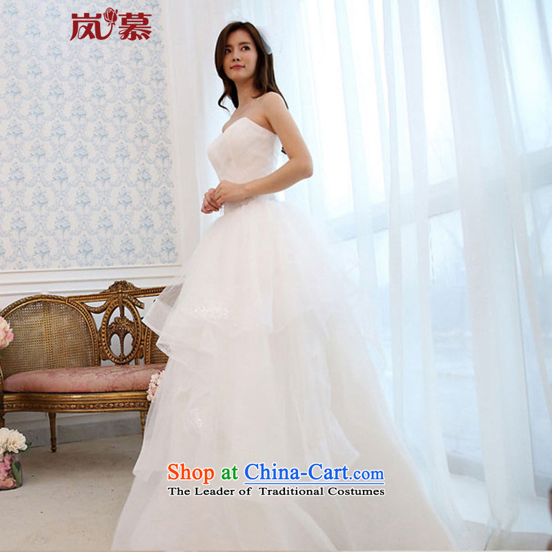 The sponsors of the 2015 original design new wrapped to align the chest decals bon bon skirt bride wedding out of pure white L 90 / waist 74), chest included the , , , shopping on the Internet