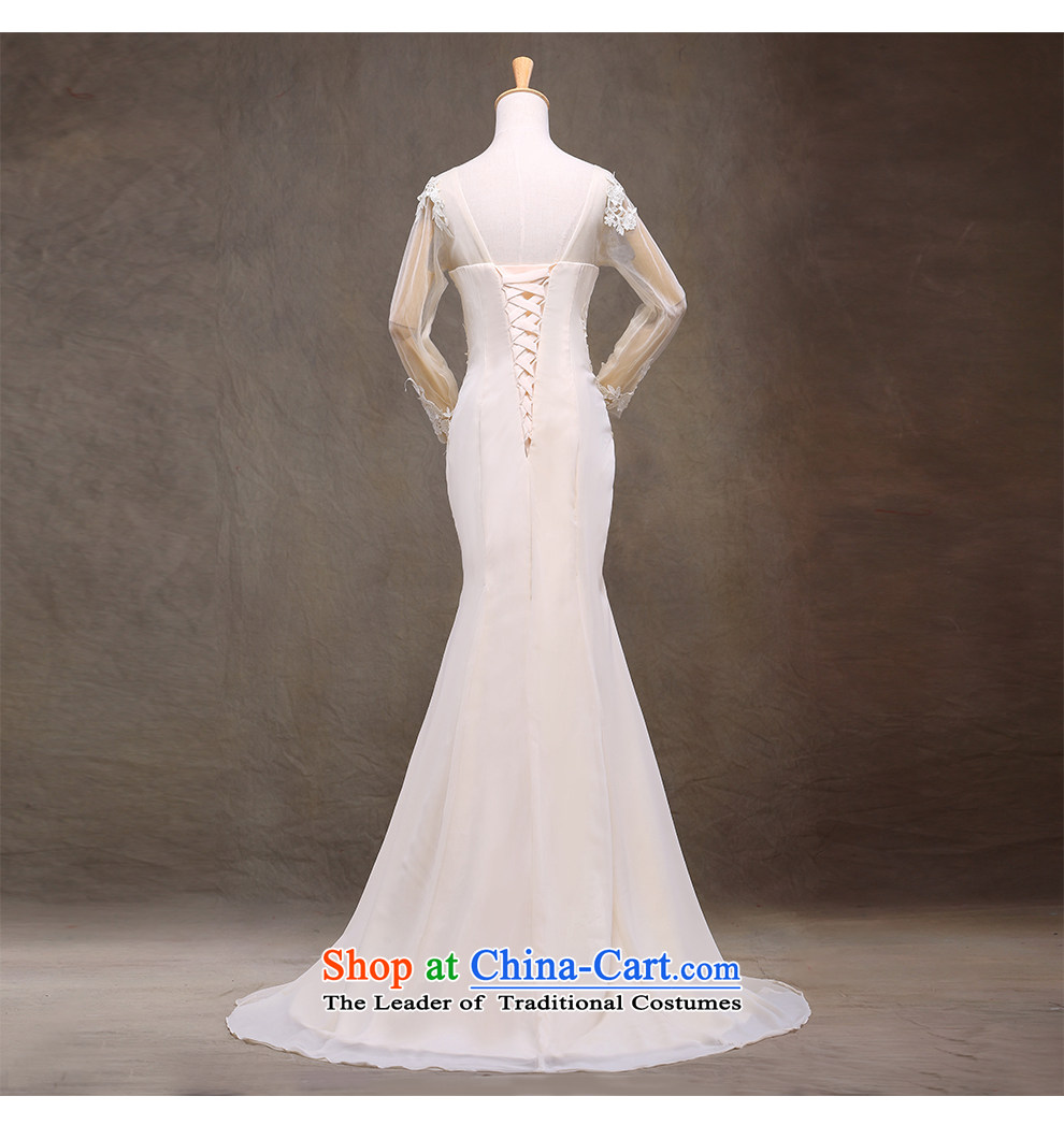 The beauty of the new 2015 Sau San package and small trailing wedding foutune crowsfoot video thin straps lace shoulders strap round-neck collar back marriages wedding White M pictures, prices, brand platters! The elections are supplied in the national character of distribution, so action, buy now enjoy more preferential! As soon as possible.