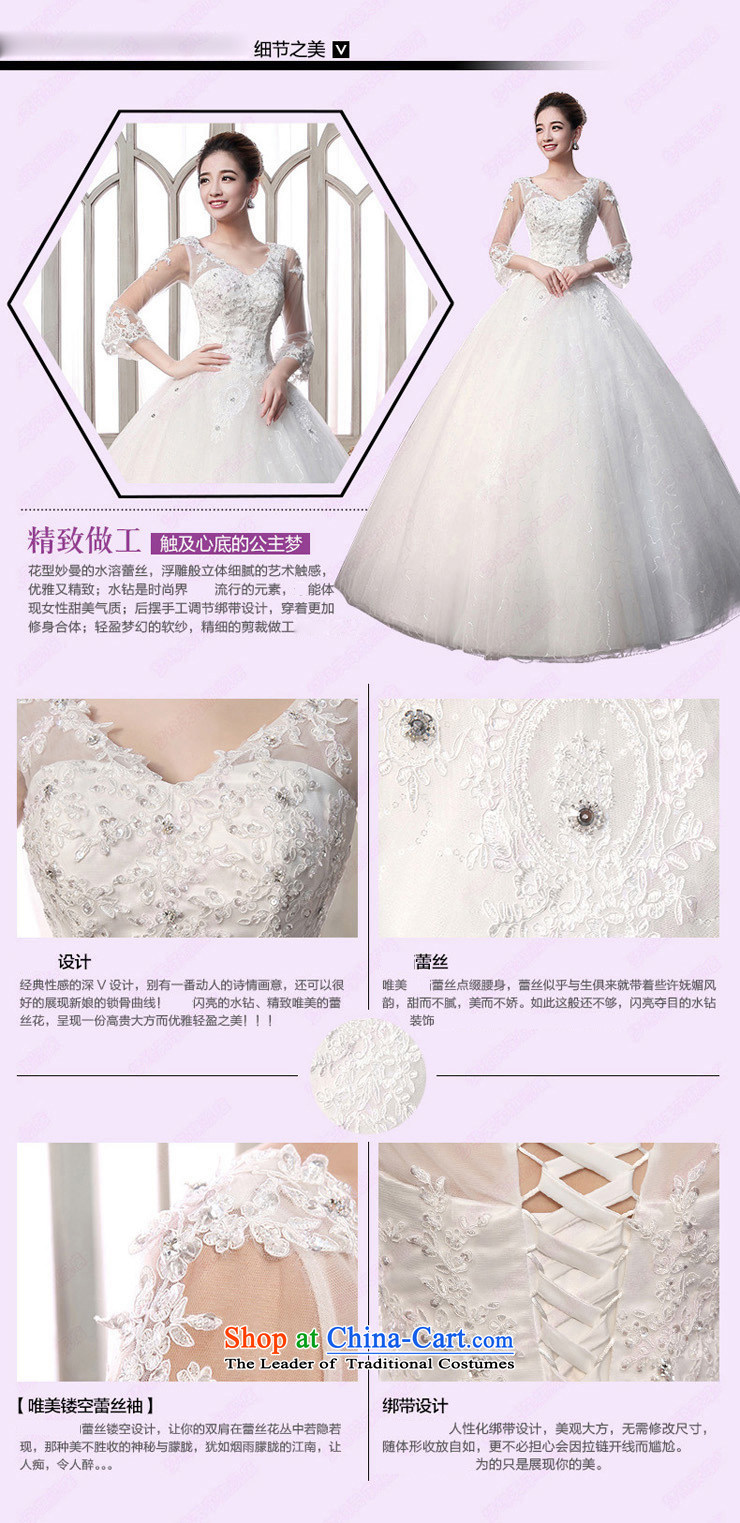 The leading edge of the korea days Wedding 2015 autumn and winter new alignment to lace the word in the Cuff shoulder wedding dress 1610 S 1.9 feet waistline white picture, prices, brand platters! The elections are supplied in the national character of distribution, so action, buy now enjoy more preferential! As soon as possible.