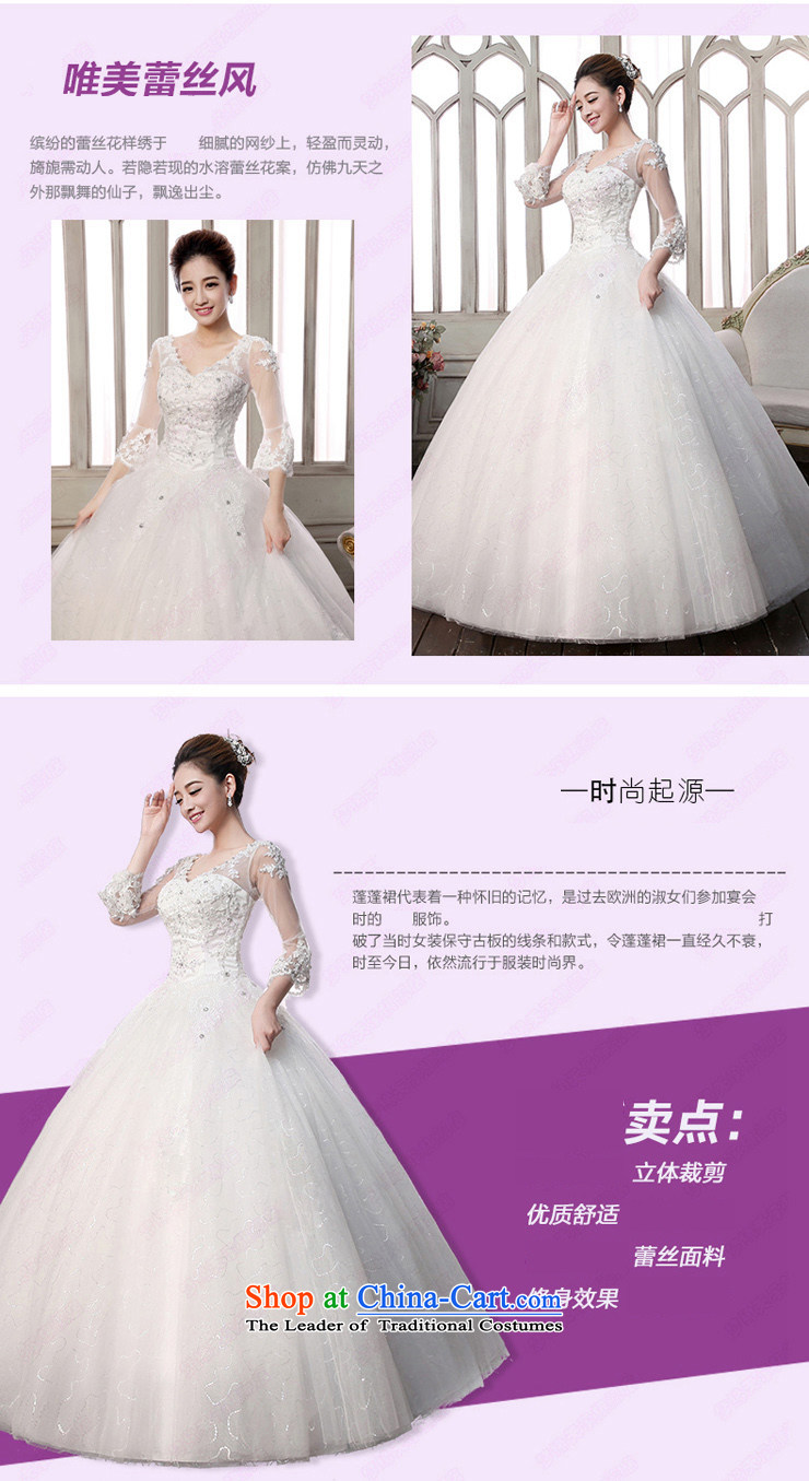 The leading edge of the korea days Wedding 2015 autumn and winter new alignment to lace the word in the Cuff shoulder wedding dress 1610 S 1.9 feet waistline white picture, prices, brand platters! The elections are supplied in the national character of distribution, so action, buy now enjoy more preferential! As soon as possible.