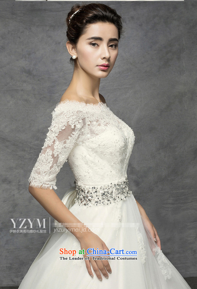 El drunken Yi Mei 2015 new stylish Summer Wedding a field in the Cuff tail shoulder wedding lace video thin large wedding lace drill bride fifth wedding White M cuff picture, prices, brand platters! The elections are supplied in the national character of distribution, so action, buy now enjoy more preferential! As soon as possible.