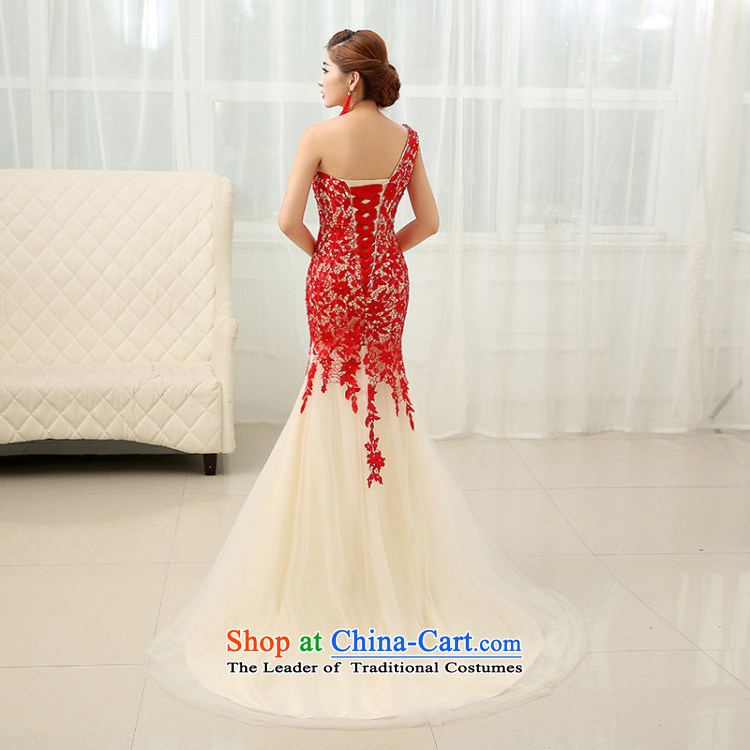 There is also a grand new optimize wedding dress shoulder crowsfoot long gown marriages bows service banquet dinner dress xs1009 Korean Red XL Photo, prices, brand platters! The elections are supplied in the national character of distribution, so action, buy now enjoy more preferential! As soon as possible.