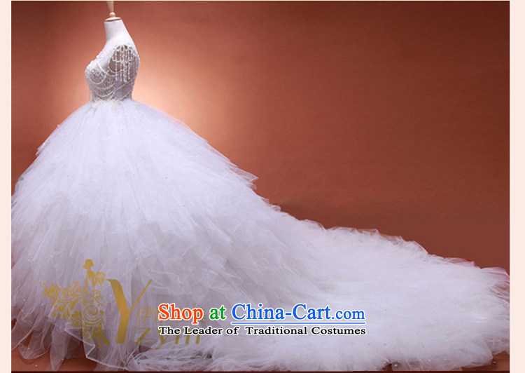 El drunken Yi Mei bride wedding dresses new stylish Summer 2015 Korean Li Siu Ro stars of the same luxurious wedding tail custom large luxurious wedding pregnant women (custom) XL Photo pregnant women, prices, brand platters! The elections are supplied in the national character of distribution, so action, buy now enjoy more preferential! As soon as possible.