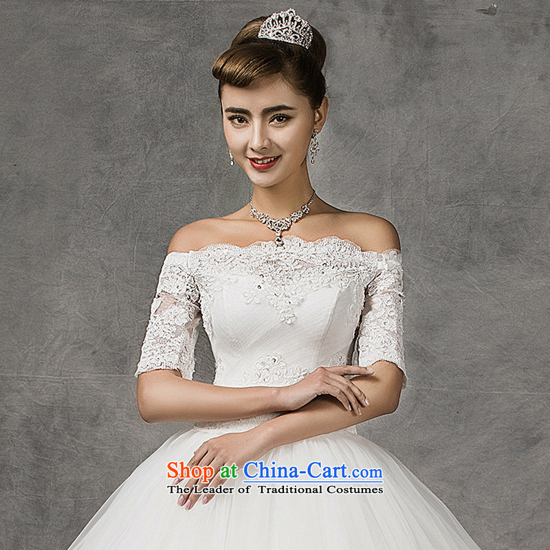 El drunken American wedding dresses Yi New anointed chest wedding Bridal Suite 2015 a multi-pass word spring wedding shoulder long-sleeved wedding code more mm thick trailing + + small jacket (requires style please note) M'drunken Yi Mei , , , shopping on