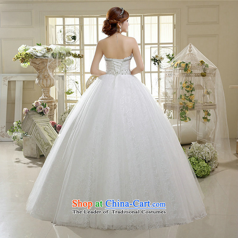 There is also a grand new optimize lace diamond wedding wiping the chest to sweet bon bon skirt on chip lace wedding xs1016 m white colored silk is optimized XXL, shopping on the Internet has been pressed.