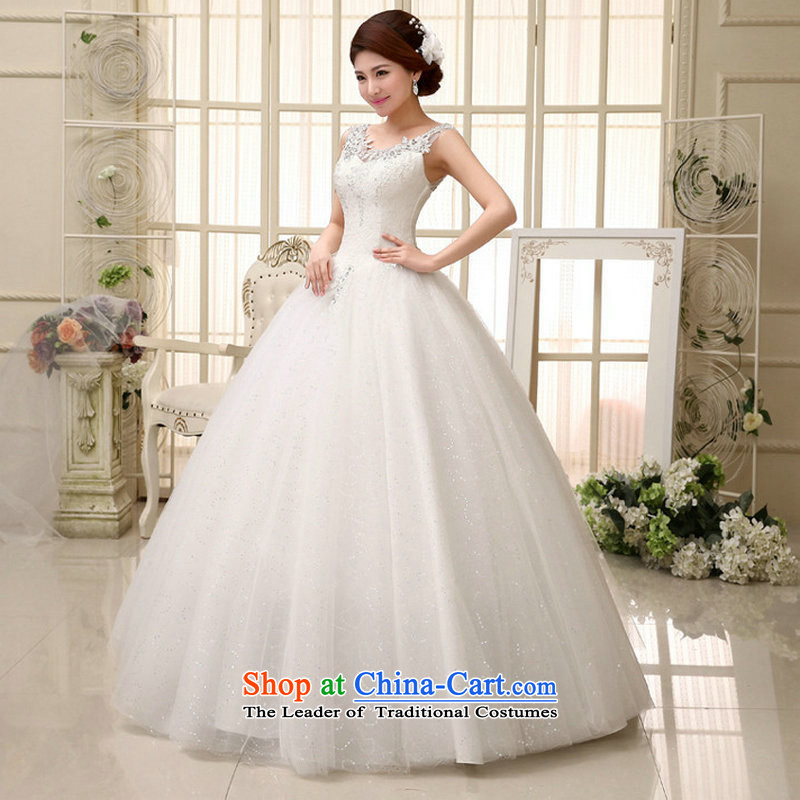 There is also optimized 8D marriage wedding dresses new spring and summer shoulders video thin Korean bridal lace engraving wedding dresses xs1017 m white colored silk is optimized M , , , shopping on the Internet