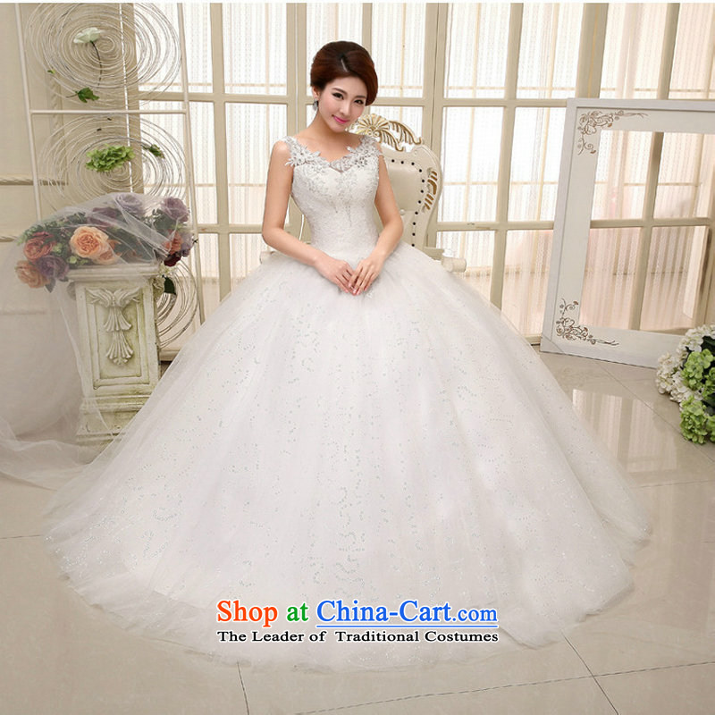 There is also optimized 8D marriage wedding dresses new spring and summer shoulders video thin Korean bridal lace engraving wedding dresses xs1017 m white colored silk is optimized M , , , shopping on the Internet