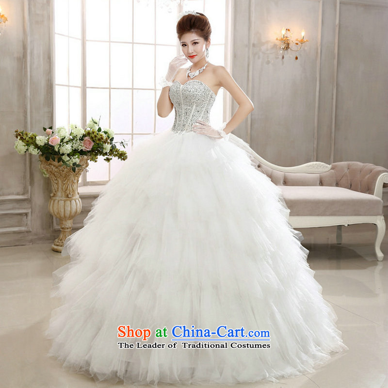There is also optimized 8D wedding dresses spring new Korean brides anointed chest diamond Swan Tysan graphics to align the thin Sau San Princess wedding xs1020 m white colored silk is optimized M , , , shopping on the Internet