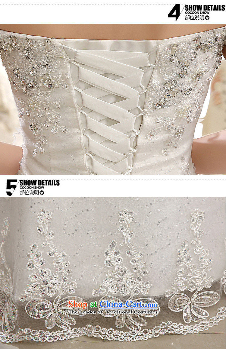 Wedding dresses are optimized color 8D new Korean word on chip align the shoulder diamonds to graphics thin bride wedding xs1023 m White XL Photo, prices, brand platters! The elections are supplied in the national character of distribution, so action, buy now enjoy more preferential! As soon as possible.