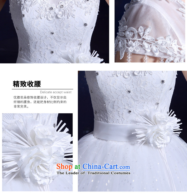 2015 Korean wedding dress white wedding dress bride wedding dress bows large services align to the new summer White 2XL Photo, prices, brand platters! The elections are supplied in the national character of distribution, so action, buy now enjoy more preferential! As soon as possible.