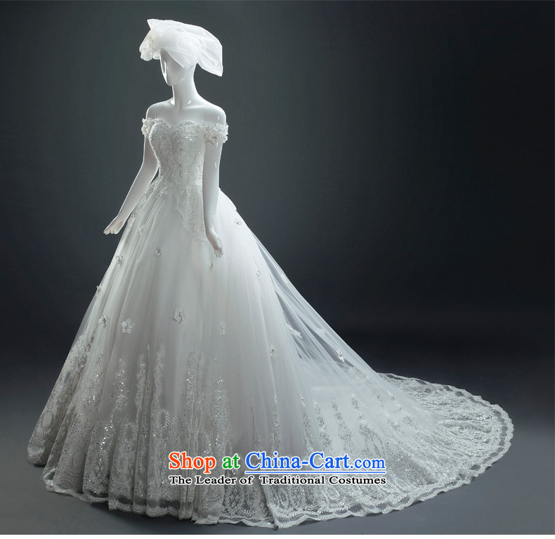 El drunken Yi Mei bride wedding dresses the word tail shoulder wedding lace drill 2015 Sau San Korean style graphics large thin Summer Wedding luxury to align the bride wedding tail L picture, prices, brand platters! The elections are supplied in the national character of distribution, so action, buy now enjoy more preferential! As soon as possible.
