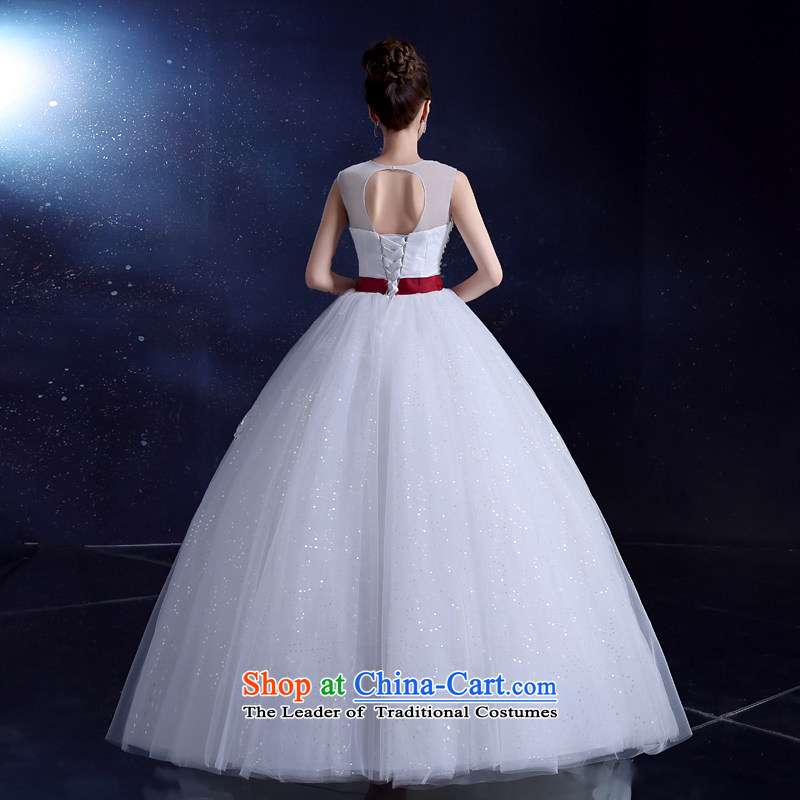 Wedding dress bride wedding dress uniform Korea bows 2015 wedding dress white summer to align the large Diamond White , L, a service-leung , , , shopping on the Internet