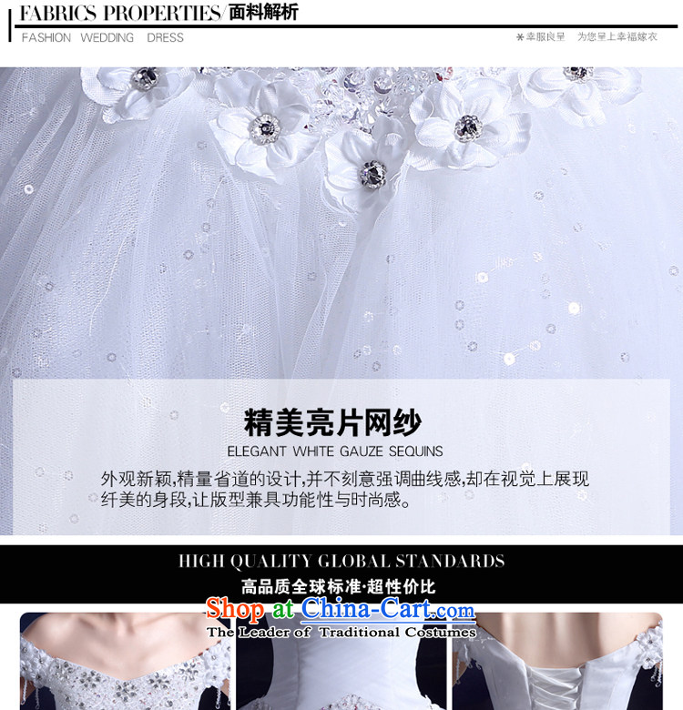 2015 Korean wedding wedding dress bows Service Bridal slotted shoulder white wedding dresses to align the large Diamond White M picture, prices, brand platters! The elections are supplied in the national character of distribution, so action, buy now enjoy more preferential! As soon as possible.