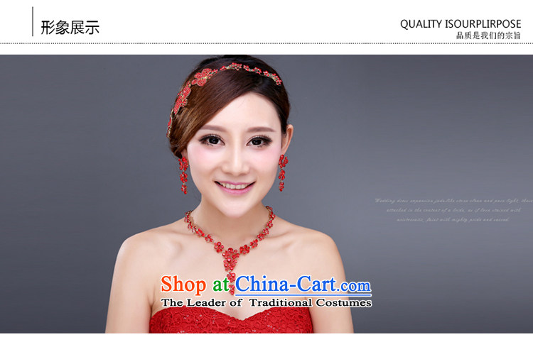 The bride's Headdress earrings necklace kit Korean style wedding Jewelry Ornaments yarn hair accessories necklaces earrings wedding Accessories Kits Picture, prices, brand platters! The elections are supplied in the national character of distribution, so action, buy now enjoy more preferential! As soon as possible.