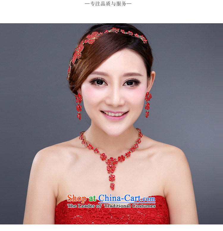 The bride's Headdress earrings necklace kit Korean style wedding Jewelry Ornaments yarn hair accessories necklaces earrings wedding Accessories Kits Picture, prices, brand platters! The elections are supplied in the national character of distribution, so action, buy now enjoy more preferential! As soon as possible.