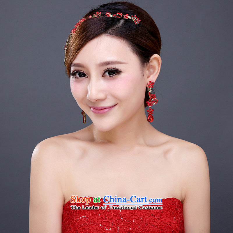 Wedding dress red bride headdress and Jewelry marry hair accessories wedding dresses accessories for the Crowne Plaza International Korean second piece of clothing are , , , Love shopping on the Internet