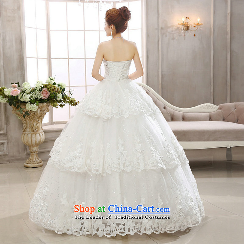 There is also a grand ultra-compact flash optimization Diamond Video thin wiping the Chest Sau San water drilling wedding dresses Korean continental princess xs2032 lace white , L, yet optimized color 8D , , , shopping on the Internet