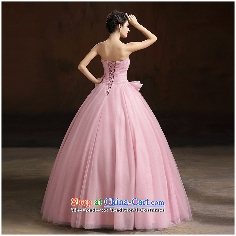 The beauty of the new 2015 anointed chest to align the bride wedding dress A swing colorful and stylish Sau San floor photography video thin minimalist wedding photo numbers which color customizable, the beautiful yarn (nameilisha) , , , shopping on the I
