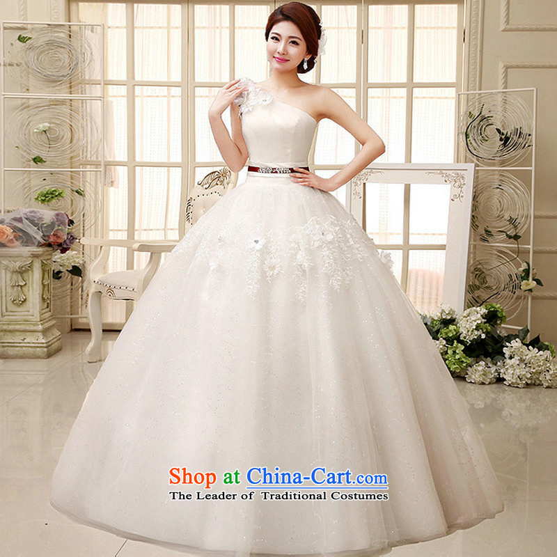 There is also optimized 8D Princess wedding dresses new larger anointed chest flower buds stylish manually embroidered straps to align xs1036 m white colored silk is optimized XXL, shopping on the Internet has been pressed.