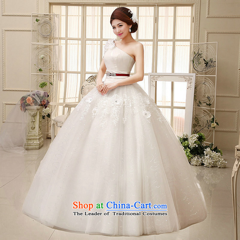 There is also optimized 8D Princess wedding dresses new larger anointed chest flower buds stylish manually embroidered straps to align xs1036 m white colored silk is optimized XXL, shopping on the Internet has been pressed.