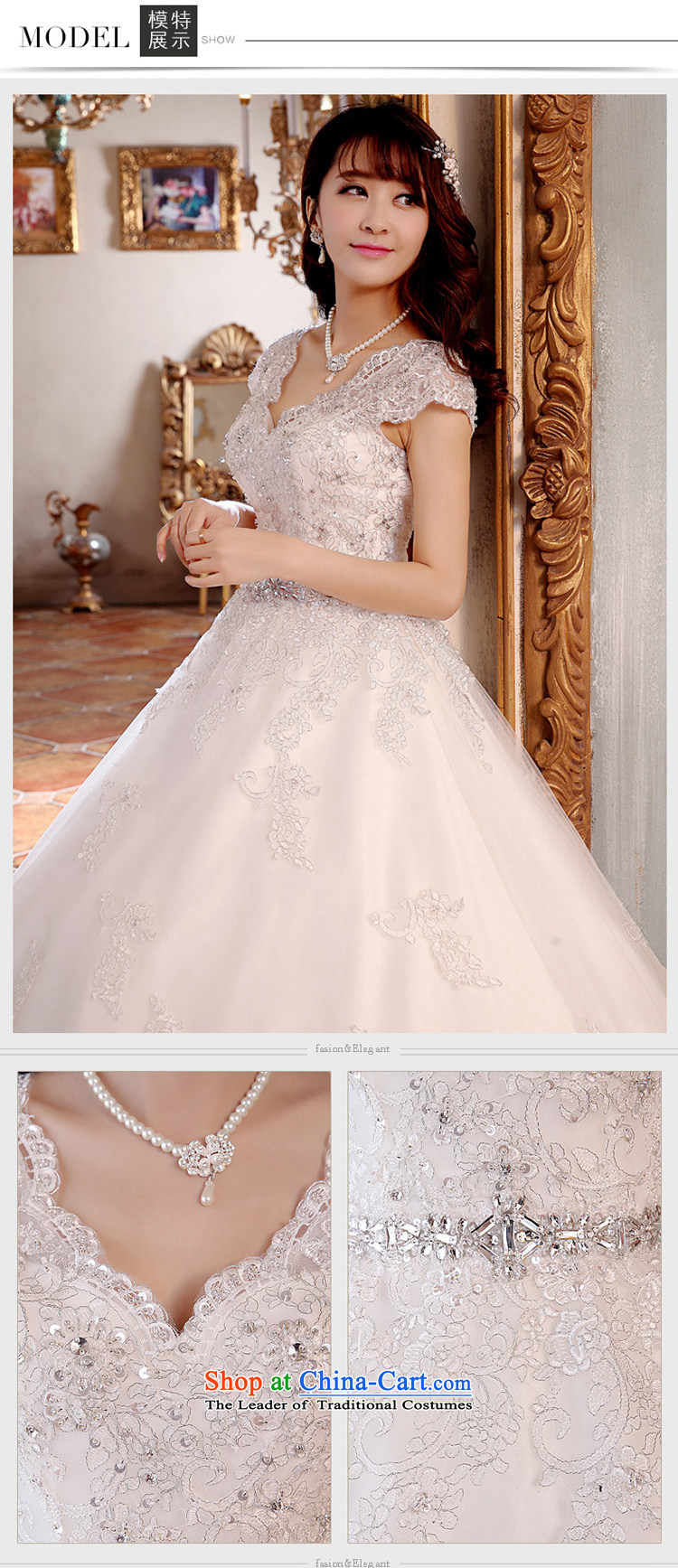 Honeymoon bride 2015 new summer wedding dresses lace diamond wedding summer V-neck a field pregnant women shoulder wedding White M pictures, prices, brand platters! The elections are supplied in the national character of distribution, so action, buy now enjoy more preferential! As soon as possible.