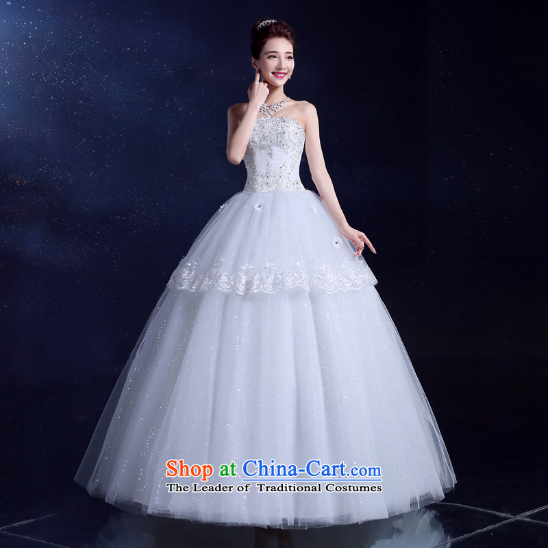 The privilege of serving-leung wedding dresses 2015 new summer Korean Modern graphics thin align Sau San with Chest straps Diamond White XL, a service-leung , , , shopping on the Internet