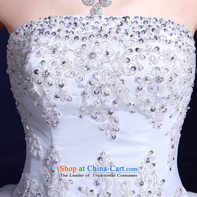 The privilege of serving-leung wedding dresses 2015 new summer Korean Modern graphics thin align Sau San with Chest straps Diamond White XL, a service-leung , , , shopping on the Internet
