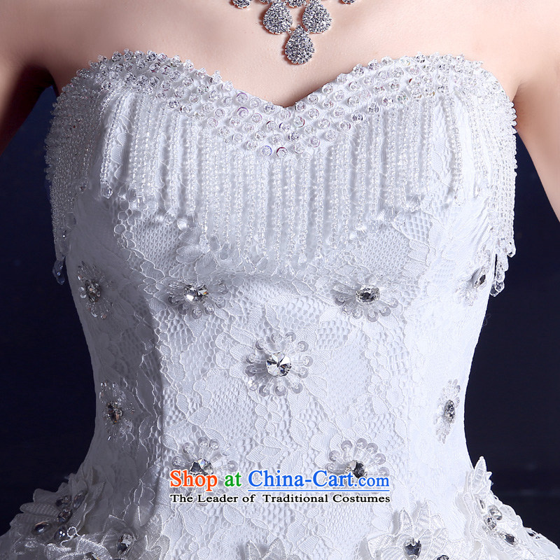 The privilege of serving-leung and Korean style wedding 2015 Summer chest new stylish and simple lace decals graphics thin brides fall white XXL, dress the honor of serving-leung , , , shopping on the Internet